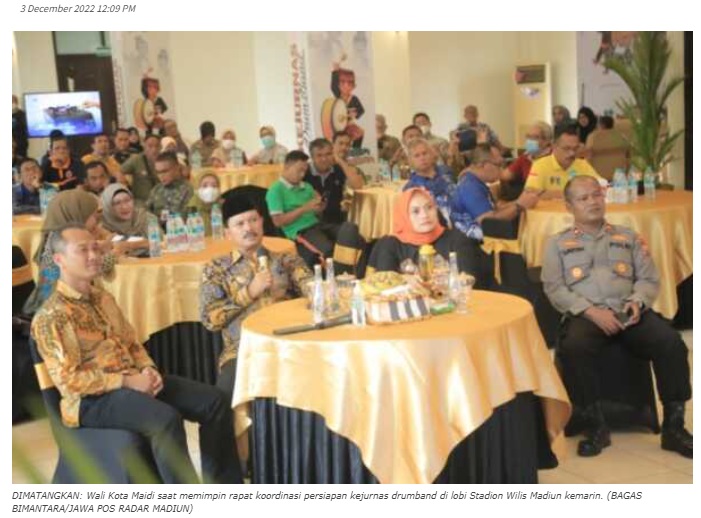 Pemkot Madiun Matangkan Persiapan Kejurnas Drumband 2022