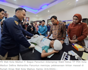 Pemkot Madiun Gelar Khitan Massal Peringati Hari Jadi ke-108, Plt Wali Kota: Tradisi yang Harus Dipertahankan