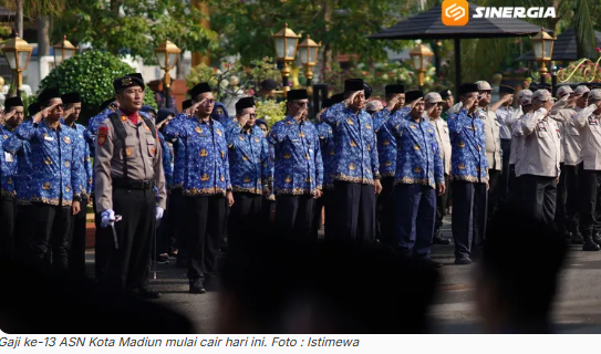 Gaji ke-13 ASN Kota Madiun Cair Hari Ini, Rp 18 Miliar Langsung Masuk Rekening 4.814 Pegawai