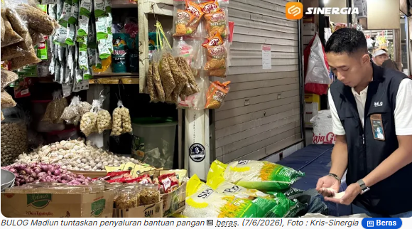BULOG Madiun Tuntaskan Bantuan Pangan 5.835 Ton, Salurkan 7.497 ton Beras SPHP Guna Stabilkan Harga Beras