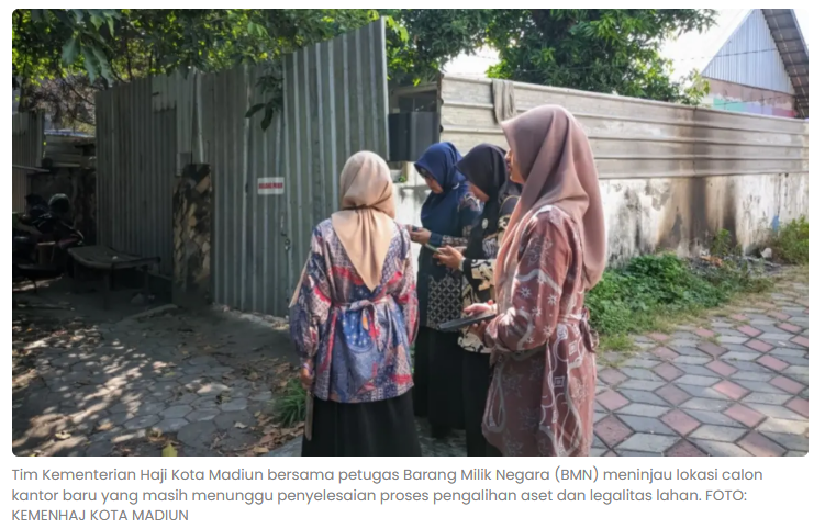 Legalitas Lahan Belum Tuntas, Pembangunan Kantor Baru Kemenhaj Kota Madiun Molor