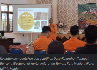 Pembentukan Destana, Plt. Wali Kota Madiun Tekankan Kekompakan Hadapi Bencana