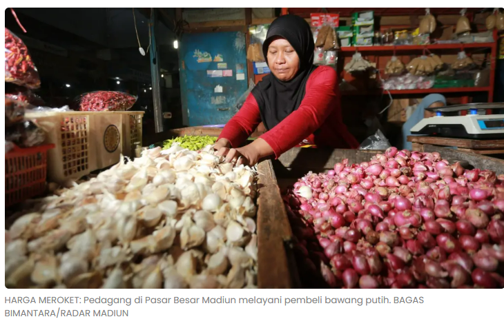Harga Bawang Putih di Kota Madiun Melonjak 70 Persen, Pedagang Keluhkan Omzet Anjlok