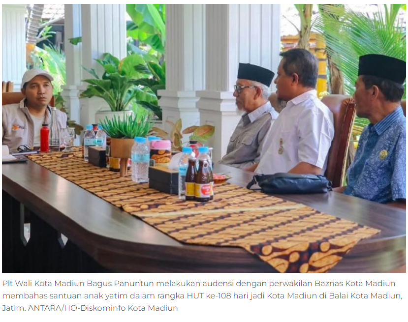 Kota Madiun dan Baznas beri santunan 1.238 anak yatim dan dhuafa