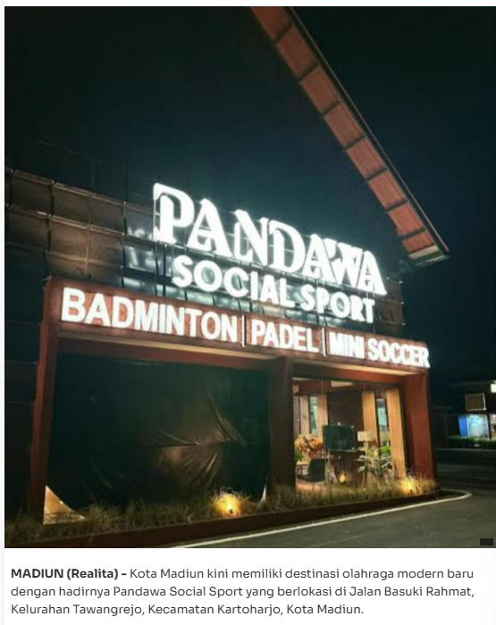 Pandawa Social Sport, Wajah Baru Olahraga Modern dan Gaya Hidup Sehat di Kota Madiun