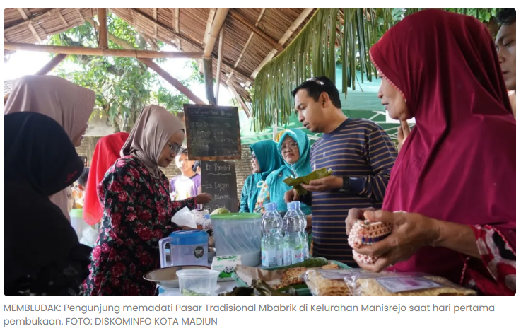 Perdana Dibuka, Pasar Tradisional Mbabrik Jadi Magnet Baru Wisata Kuliner Madiun