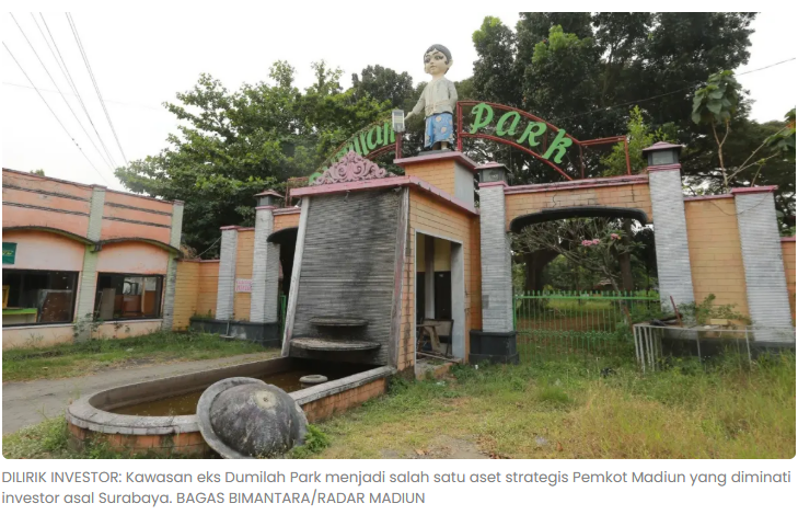 Investasi Kota Madiun Tembus Rp 212 Miliar, Dumilah Park Dilirik Investor Surabaya