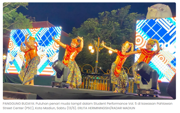 95 Penari Tampil dalam Student Performance Vol. 5 di PSC Madiun, Bawakan Tarian Tradisional