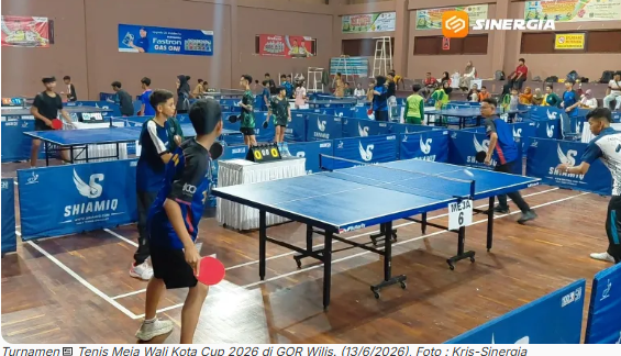 Turnamen Tenis Meja Wali Kota Cup 2026 Jadi Ajang PTMSI Kota Madiun Jaring Bibit Atlet