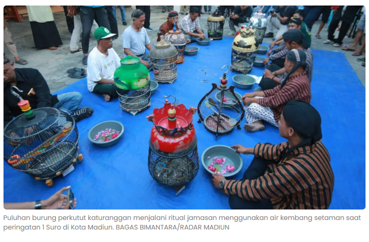 30 Perkutut Katuranggan Dijamas Saat 1 Suro, Disiapkan Jadi Wisata Budaya Kota Madiun