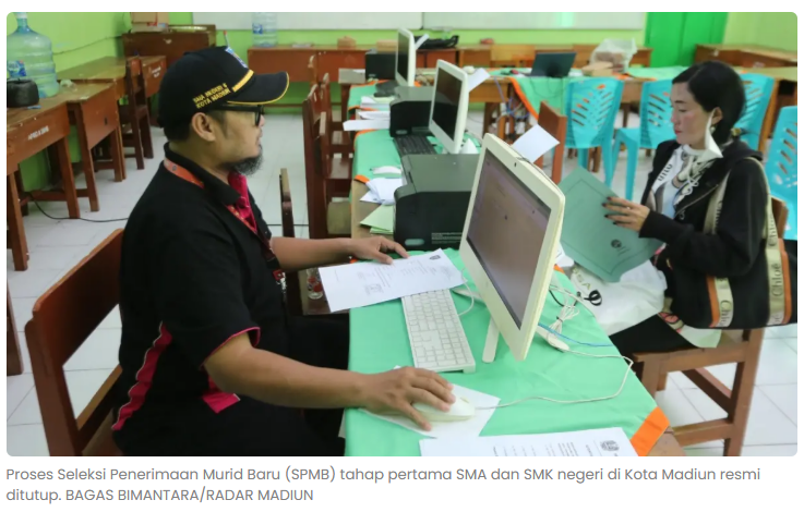SPMB Tahap I SMA-SMK Negeri Kota Madiun Ludes, 828 Kursi Terisi 100 Persen