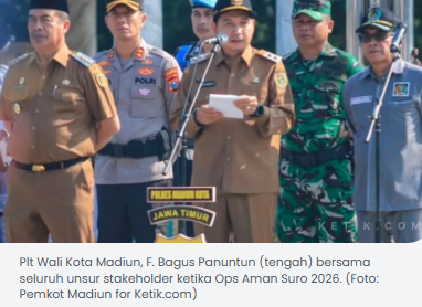 Ops Aman Suro 2026 Digelar, Plt Wali Kota Madiun Pastikan Kesiapan Pengamanan Lintas Instansi