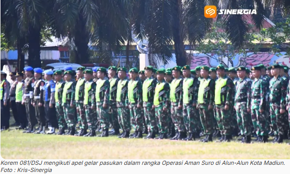 Suro 2026 di Madiun Raya, Korem 081/DSJ Siap Jaga Kondusivitas Wilayah