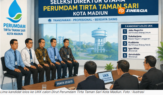 Lima Kandidat Lolos UKK Dirut Perumdam Kota Madiun, Siapa Paling Berpeluang Terpilih?