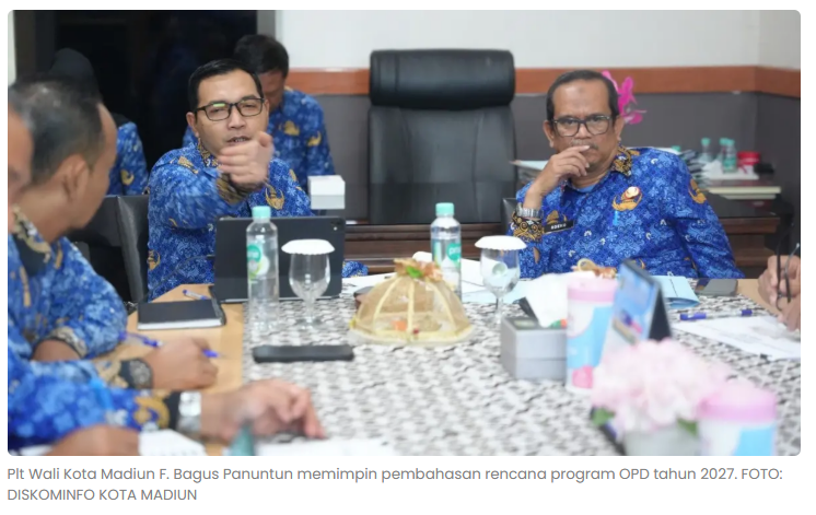 Plt Wali Kota Madiun Bedah Program OPD 2027, Anggaran Tak Boleh Lagi Copy Paste