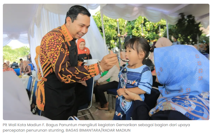 451 Anak Kota Madiun Alami Stunting, Pemkot Genjot Gemarikan dan MBG