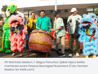 Buka Pesona Barongsai Nusantara, Plt Wali Kota Madiun Tegaskan Komitmen Jaga Keberagaman Budaya