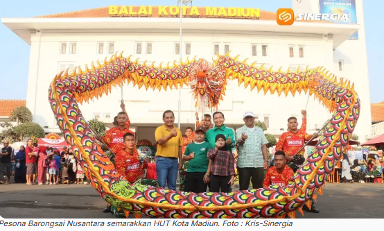 Pesona Barongsai Nusantara Warnai HUT ke-108 Kota Madiun, Perkuat Harmoni Budaya dan Bidik Event Nasional