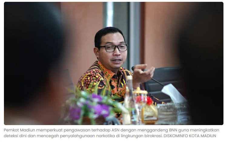Pemkot Madiun Gandeng BNN, Pengawasan ASN Diperketat Cegah Narkoba