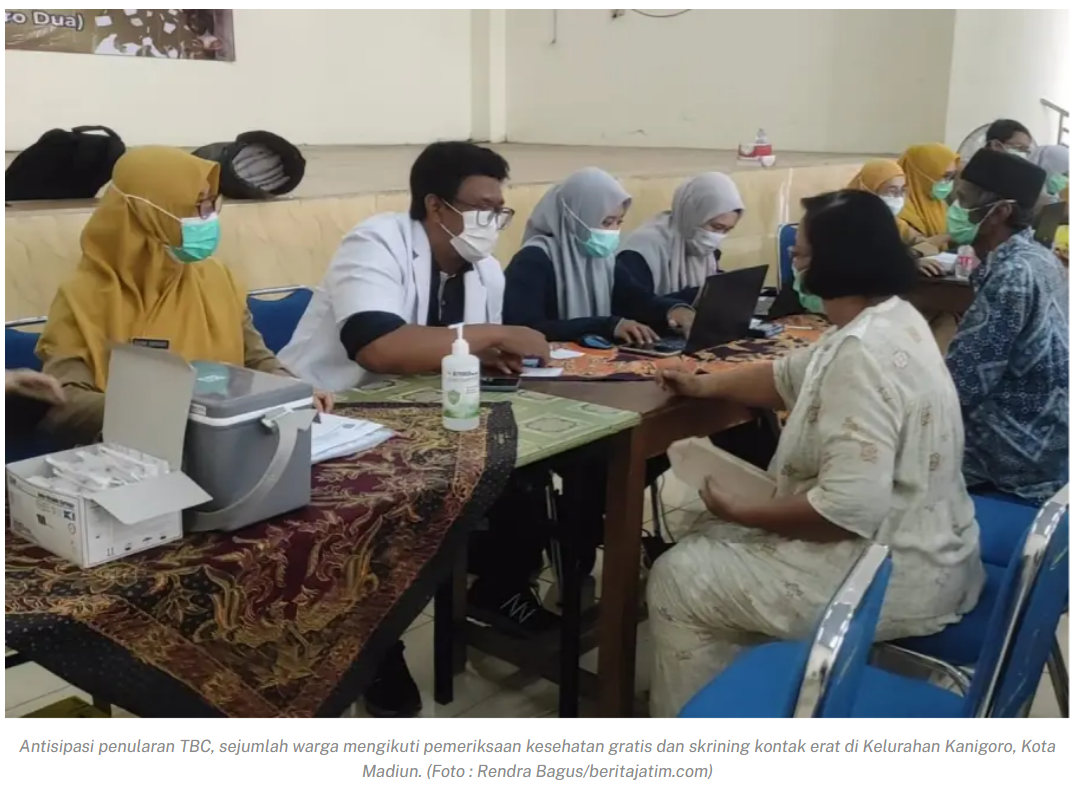 Dinkes Kota Madiun Gencarkan Skrining TBC, 800 Warga di Delapan Kelurahan Jadi Target