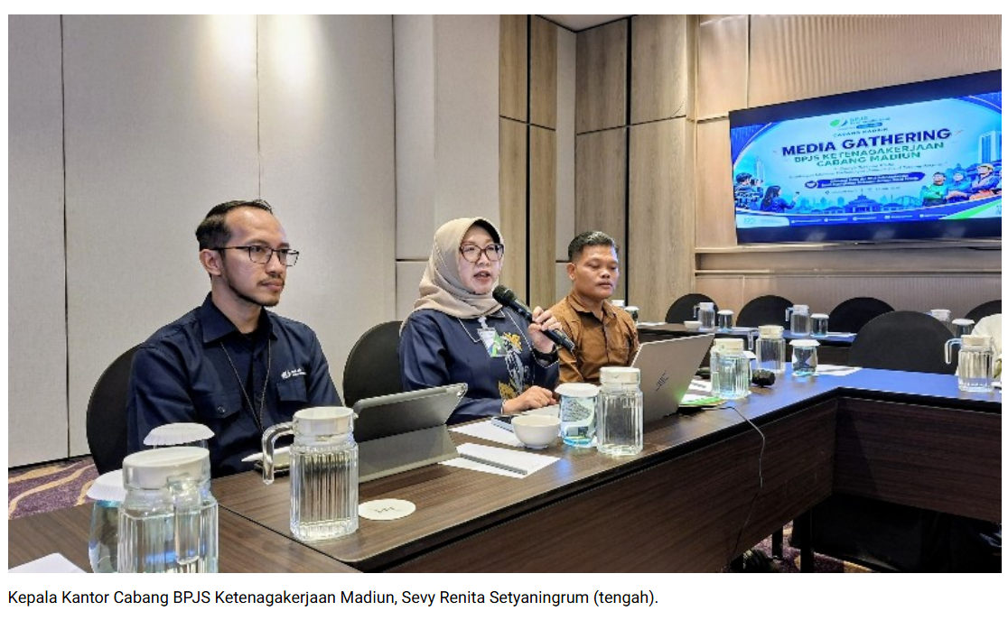 Cakupan Jamsostek Kota Madiun Tertinggi di Madiun Raya, BPJS Ketenagakerjaan Kejar Perlindungan Pekerja Informal