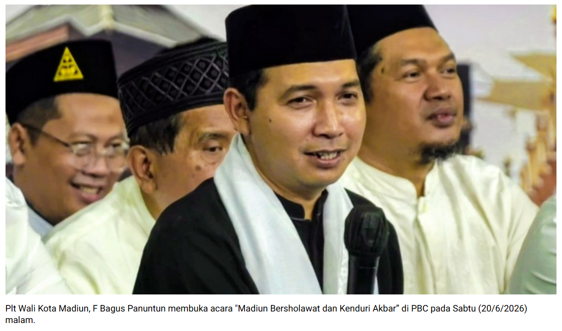 Madiun Bersholawat dan Kenduri Akbar, 40 Kiai Doakan Kota Pendekar Makin Maju