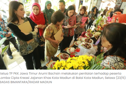 King Pecel Madiun Juara Lomba Oleh-Oleh Khas, Arumi Bachsin Ikut Jadi Juri