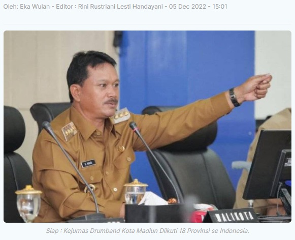 Kejurnas Drumband Kota Madiun Diikuti 18 Provinsi