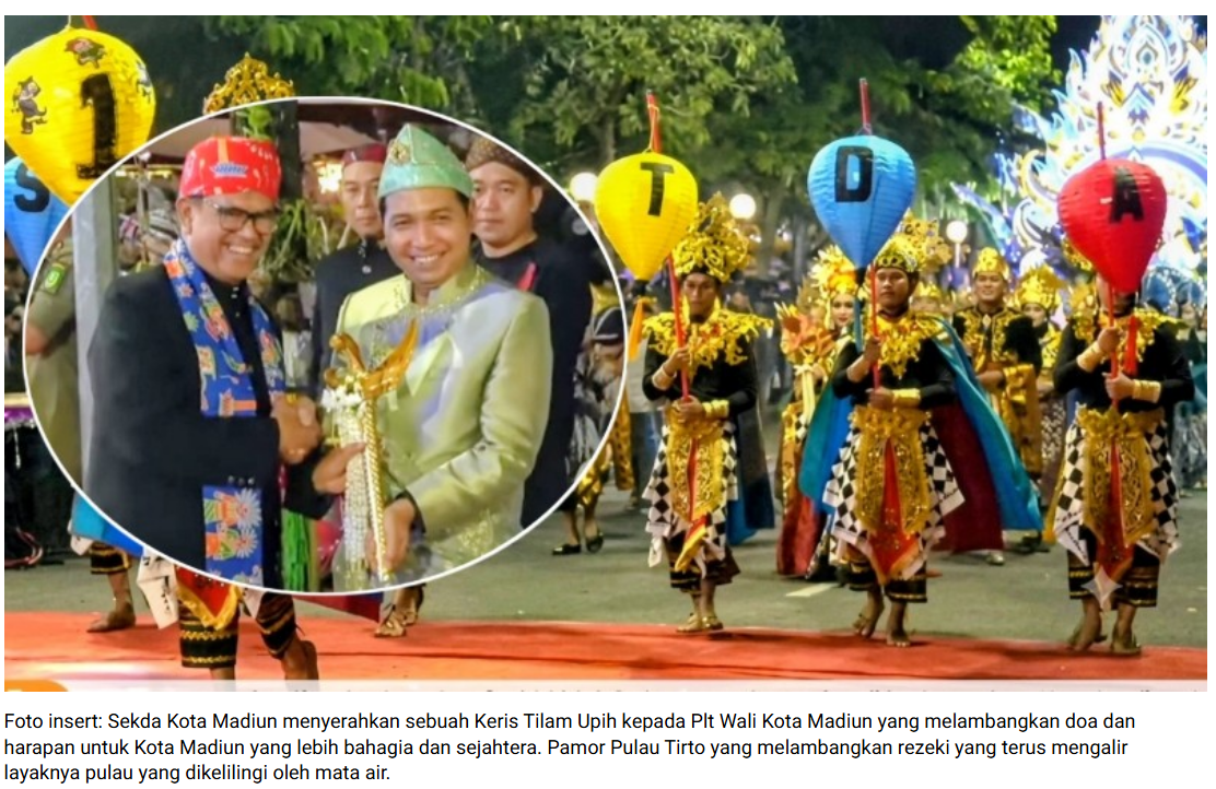 Madiun Spectra Carnival Meriahkan HUT ke-108 Kota Madiun, Angkat Kreativitas dan Persatuan