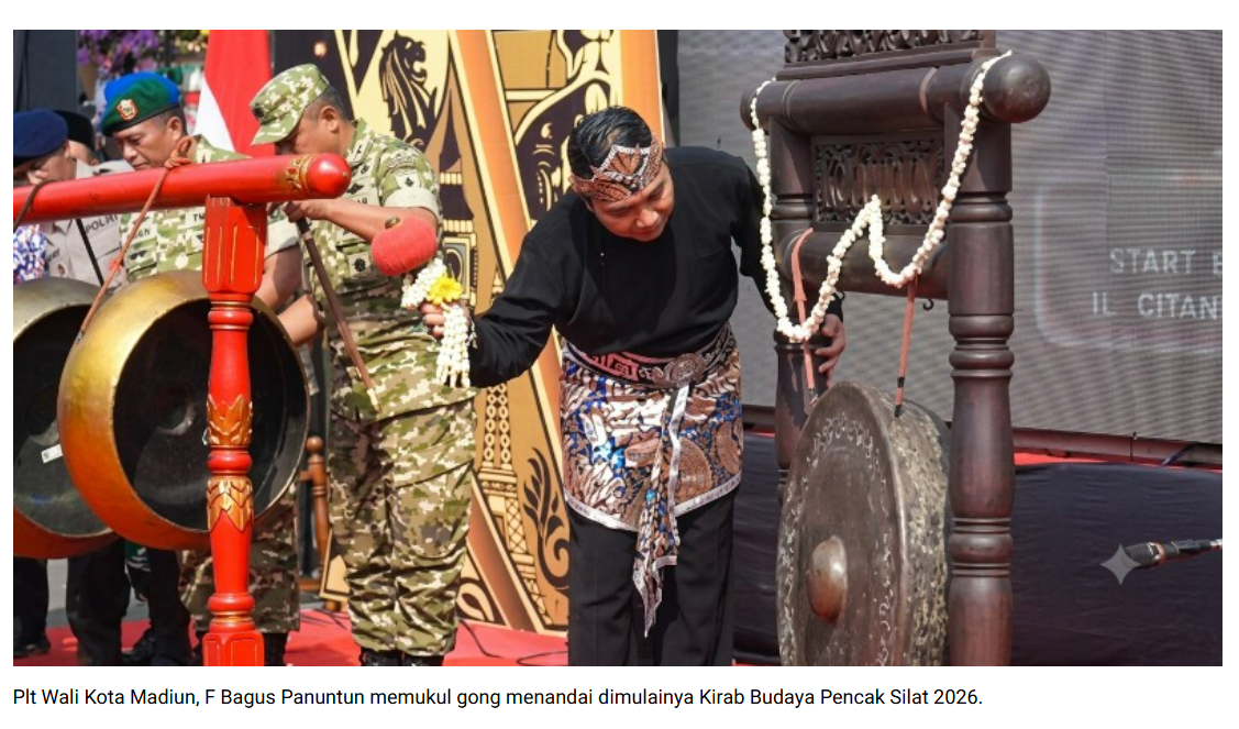 Kirab Budaya Pencak Silat Semarakkan Hari Jadi ke-108 Kota Madiun, Teguhkan Persaudaraan Antarperguruan