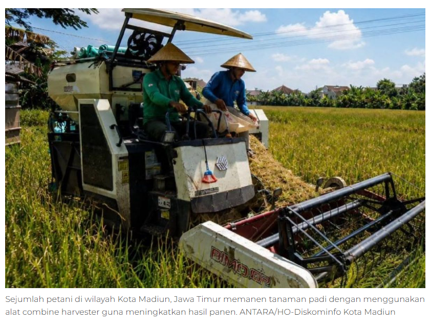 Pemerintah Kota Madiun salurkan bantuan alsintan dan benih ke petani