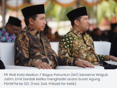 Zero Insiden, Plt Wali Kota Madiun Apresiasi Suran Agung PSHWTM ke-123
