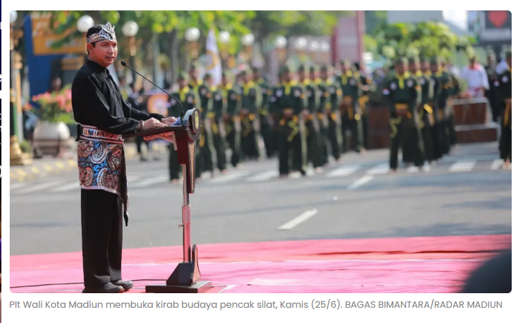 Ikuti Kirab Budaya, 13 Perguruan Pencak Silat di Kota Madiun Pamer Kerukunan