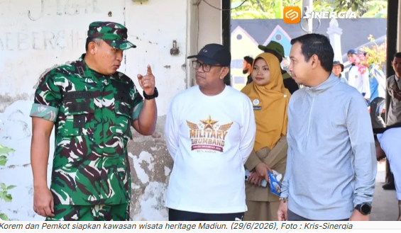 Kolaborasi Korem 081/DSJ dan Pemkot Madiun Siapkan Kawasan Wisata Heritage Bernilai Sejarah