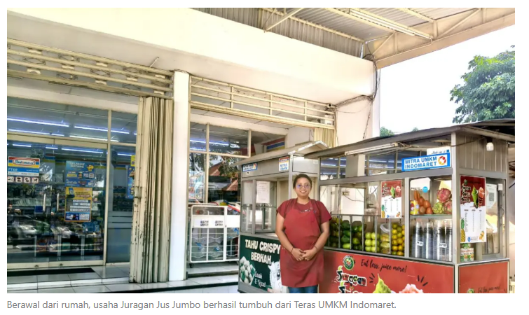 Berawal dari Rumah, Juragan Jus Jumbo Kini Tumbuh dari Teras UMKM Indomaret
