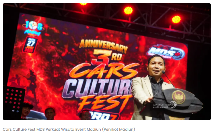 Antusiasme Meluap, Cars Culture Fest MDS Dorong Pariwisata dan Ekonomi Kota Madiun