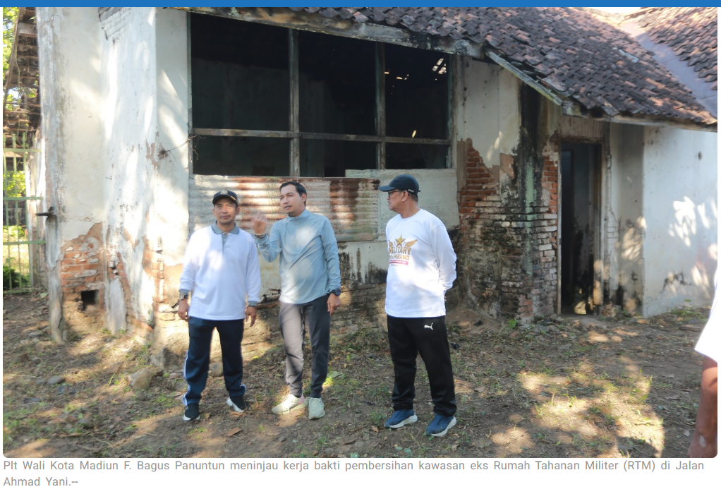 Eks RTM Disulap Jadi Destinasi Wisata Sejarah, Pemkot Madiun dan TNI Mulai Gerak Bersihkan Kawasan Heritage