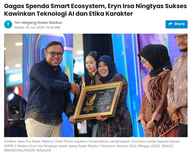 Gagas Spenda Smart Ecosystem, Eryn Irsa Ningtyas Sukses Kawinkan Teknologi AI dan Etika Karakter