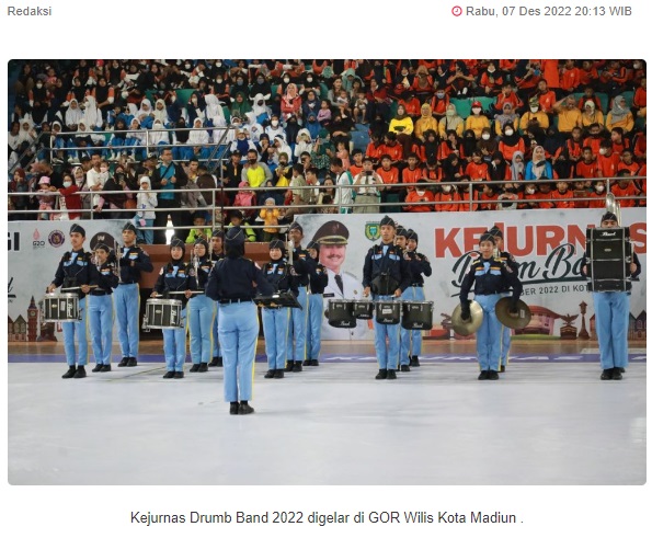 Kejurnas Drum Band 2022 Kota Madiun Dibuka