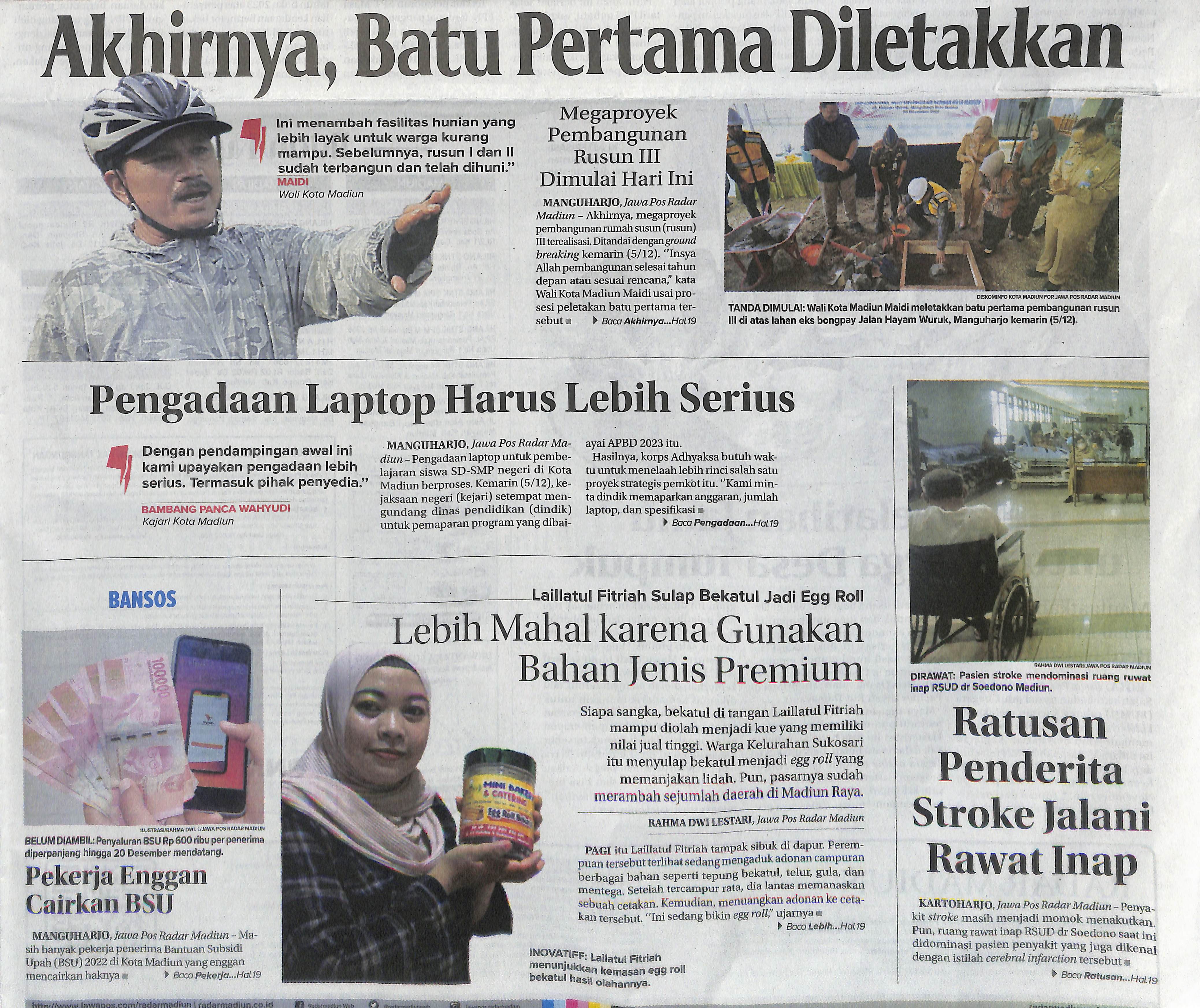 Akhirnya Batu Pertama Diletakkan, Megaproyek Pembangunan Rusun III Dimulai Hari Ini