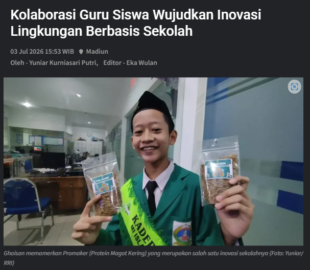 Kolaborasi Guru Siswa Wujudkan Inovasi Lingkungan Berbasis Sekolah
