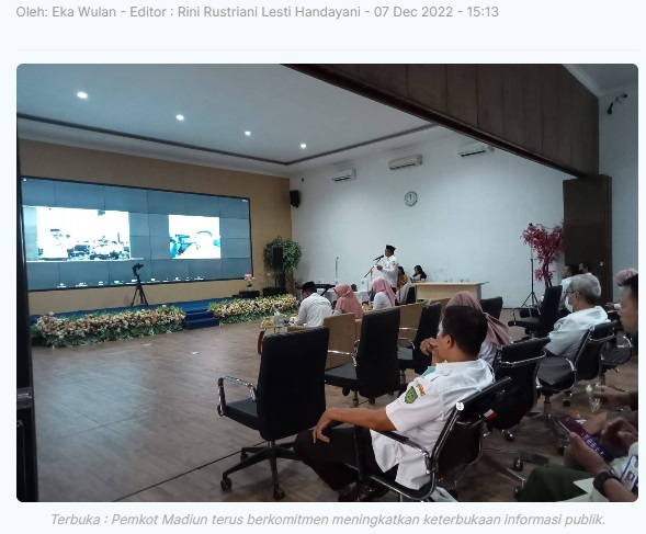 Pemkot Madiun Komitmen Tingkatkan Keterbukaan Informasi Publik