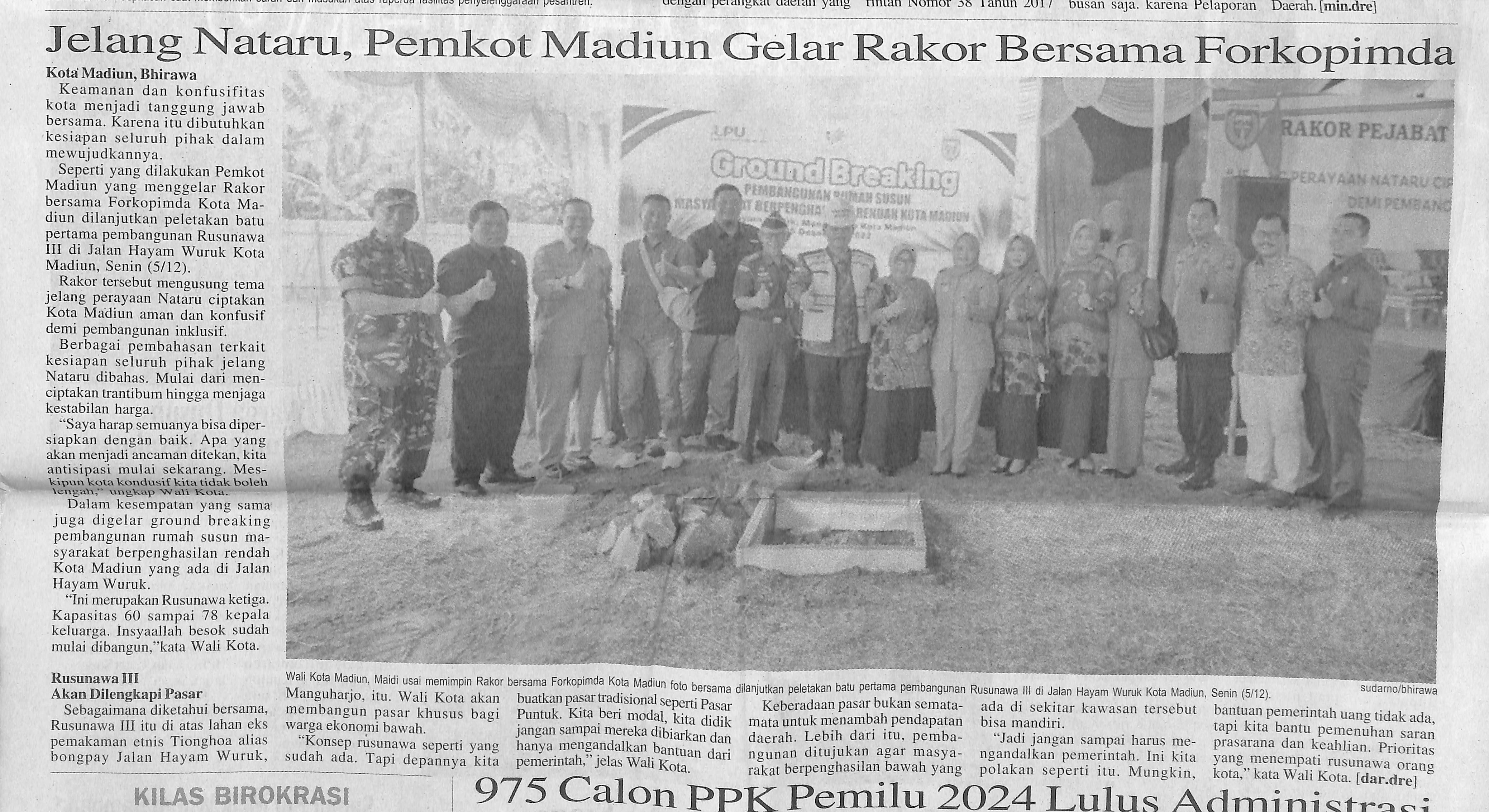 Jelang Nataru, Pemkot Madiun Gelar Rakor Bersama Forkopimda