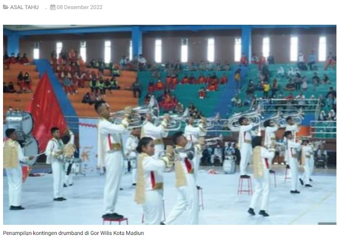 Kejurnas Drumband Kota Madiun Diikuti 16 Kontingen dari Seluruh Penjuru Tanah Air