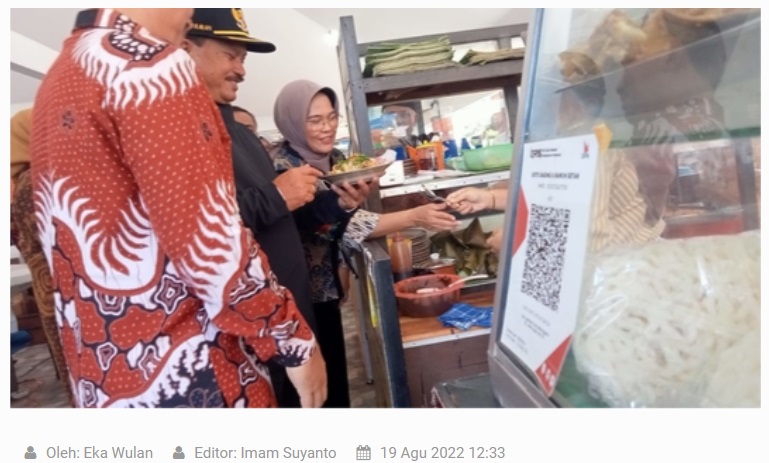 Pasar Sleko Madiun Jadi Proyek Percontohan Pasar SIAP QRIS