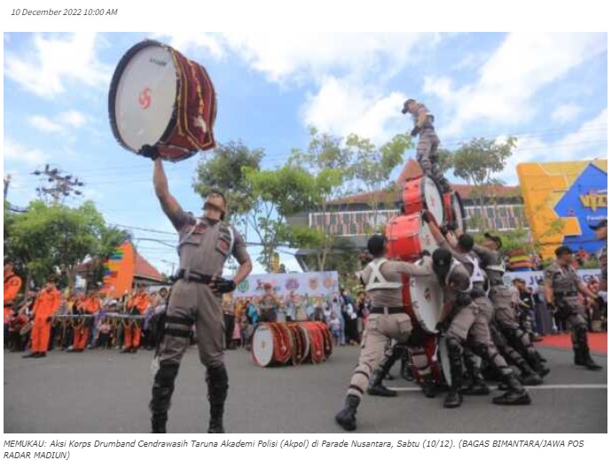 Parade Nusantara Meriahkan Opening Ceremony Kejurnas Drumband 2022