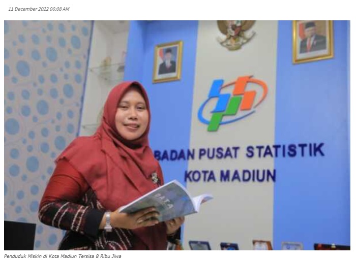 Penduduk Miskin di Kota Madiun Tersisa 8 Ribu Jiwa