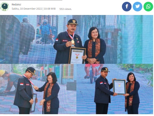 Pavingisasi Terpanjang di Kota Madiun, Masuk Rekor MURI