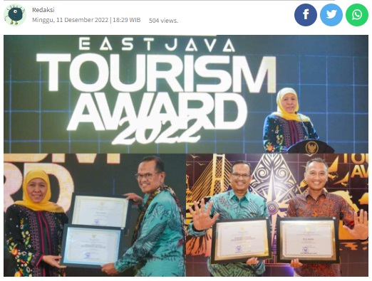 Pecel Kota Madiun Dapat Pengakuan Warisan Budaya di Ajang East Java Tourism Award