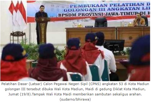 Wali Kota Madiun Harap SDM CPNS Kian Berkualitas